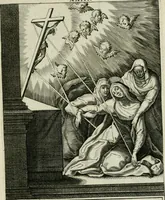 An illustration from D. Catharinae Senensis virginis Ss.mae Ord. Praedicatorum vita ac miracula selectiora formis aeneis expressa (1603)