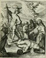 An illustration from D. Catharinae Senensis virginis Ss.mae Ord. Praedicatorum vita ac miracula selectiora formis aeneis expressa (1603)