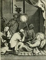 An illustration from D. Catharinae Senensis virginis Ss.mae Ord. Praedicatorum vita ac miracula selectiora formis aeneis expressa (1603)