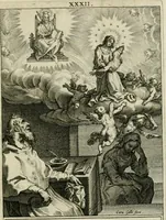 An illustration from D. Catharinae Senensis virginis Ss.mae Ord. Praedicatorum vita ac miracula selectiora formis aeneis expressa (1603)