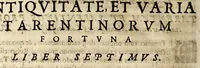An illustration from De antiqvitate et varia Tarentinorvm fortvna, libri octo (1589)