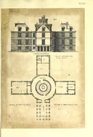 Picture 14 of 45 from De architectura Iacobi Androuetii du Cerceau, opus : quo descriptae sunt aedificiorum quinquaginta planè dissimilium ichnographiae, in omnium non modò potentiorum, sed etiam mediocrium & tenuiorum gratia[m], quos aedificandi studium oblectat: adiunctâ vsus & commoditatis in habitationibus singulis expositione, vnà cum integra cuisque aedificij dimensione. Hûc accedit breuis explicatio de structurarum, quibus aedifica constant, dimensione per orgyiam, que Gallica est architectorum mensura, sex longa pedes: quâ certè methodo nemo non aedificia quaevis metiri, & futuri in aedificando sumptus rationem secum inire poterit .. (1559), leaf 73