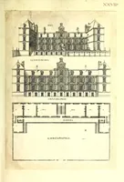 Picture 16 of 45 from De architectura Iacobi Androuetii du Cerceau, opus : quo descriptae sunt aedificiorum quinquaginta planè dissimilium ichnographiae, in omnium non modò potentiorum, sed etiam mediocrium & tenuiorum gratia[m], quos aedificandi studium oblectat: adiunctâ vsus & commoditatis in habitationibus singulis expositione, vnà cum integra cuisque aedificij dimensione. Hûc accedit breuis explicatio de structurarum, quibus aedifica constant, dimensione per orgyiam, que Gallica est architectorum mensura, sex longa pedes: quâ certè methodo nemo non aedificia quaevis metiri, & futuri in aedificando sumptus rationem secum inire poterit .. (1559), leaf 93