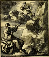 An illustration from De beginselen van Gods koninkryk in den mensch : uytgedrukt in verscheide zinne-beelden : als mede een Alleenspraake met God : benevens eenige Stigtelyke rymen (1738)
