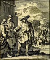 An illustration from De beginselen van Gods koninkryk in den mensch : uytgedrukt in verscheide zinne-beelden : als mede een Alleenspraake met God : benevens eenige Stigtelyke rymen (1738)