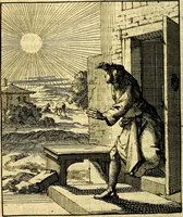 An illustration from De beginselen van Gods koninkryk in den mensch : uytgedrukt in verscheide zinne-beelden : als mede een Alleenspraake met God : benevens eenige Stigtelyke rymen (1738)