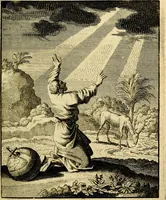 An illustration from De beginselen van Gods koninkryk in den mensch : uytgedrukt in verscheide zinne-beelden : als mede een Alleenspraake met God : benevens eenige Stigtelyke rymen (1738)