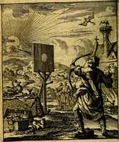An illustration from De beginselen van Gods koninkryk in den mensch : uytgedrukt in verscheide zinne-beelden : als mede een Alleenspraake met God : benevens eenige Stigtelyke rymen (1738)