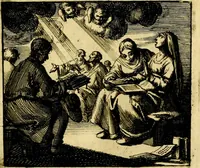 An illustration from De beginselen van Gods koninkryk in den mensch : uytgedrukt in verscheide zinne-beelden : als mede een Alleenspraake met God : benevens eenige Stigtelyke rymen (1738)