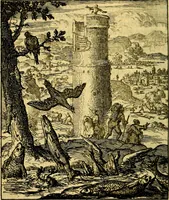 An illustration from De beginselen van Gods koninkryk in den mensch : uytgedrukt in verscheide zinne-beelden : als mede een Alleenspraake met God : benevens eenige Stigtelyke rymen (1738)
