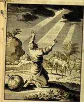 An illustration from De beginselen van Gods koninkryk in den mensch : uytgedrukt in verscheide zinne-beelden : als mede een Alleenspraake met God : benevens eenige Stigtelyke rymen (1738)