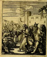An illustration from De beginselen van Gods koninkryk in den mensch : uytgedrukt in verscheide zinne-beelden : als mede een Alleenspraake met God : benevens eenige Stigtelyke rymen (1738)
