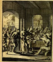 An illustration from De beginselen van Gods koninkryk in den mensch : uytgedrukt in verscheide zinne-beelden : als mede een Alleenspraake met God : benevens eenige Stigtelyke rymen (1738)
