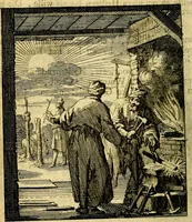 An illustration from De beginselen van Gods koninkryk in den mensch : uytgedrukt in verscheide zinne-beelden : als mede een Alleenspraake met God : benevens eenige Stigtelyke rymen (1738)