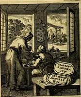 An illustration from De beginselen van Gods koninkryk in den mensch : uytgedrukt in verscheide zinne-beelden : als mede een Alleenspraake met God : benevens eenige Stigtelyke rymen (1738)