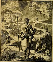 An illustration from De beginselen van Gods koninkryk in den mensch : uytgedrukt in verscheide zinne-beelden : als mede een Alleenspraake met God : benevens eenige Stigtelyke rymen (1738)