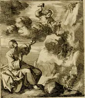 An illustration from De beginselen van Gods koninkryk in den mensch : uitgedrukt in zinnebeelden (1689)