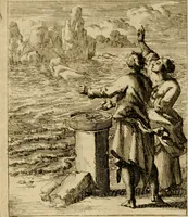 An illustration from De beginselen van Gods koninkryk in den mensch : uitgedrukt in zinnebeelden (1689)