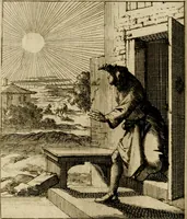 An illustration from De beginselen van Gods koninkryk in den mensch : uitgedrukt in zinnebeelden (1689)
