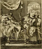 An illustration from De beginselen van Gods koninkryk in den mensch : uitgedrukt in zinnebeelden (1689)
