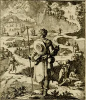 An illustration from De beginselen van Gods koninkryk in den mensch : uitgedrukt in zinnebeelden (1689)