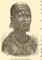 An illustration from De Benguella ás terras de Iácca; descripção de uma viagem na Africa central e occidental. Comprehendendo narrações, aventuras, e estudos importantes sobre as cabeceiras dos rios Cu-nene, Cu-bango, Lu-ando, Cu-anza e Cu-ango, e de grande parte do curso dos dois ultimos; alem da descoberta dos rios Hamba, Cauali, Sussa e Cu-gho, e larga noticia sobre as terras de Quiteca, N'bungo, Sosso, Futa, e Iácca (1881)