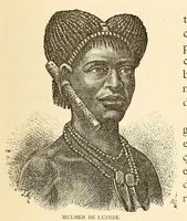 An illustration from De Benguella ás terras de Iácca; descripção de uma viagem na Africa central e occidental. Comprehendendo narrações, aventuras, e estudos importantes sobre as cabeceiras dos rios Cu-nene, Cu-bango, Lu-ando, Cu-anza e Cu-ango, e de grande parte do curso dos dois ultimos; alem da descoberta dos rios Hamba, Cauali, Sussa e Cu-gho, e larga noticia sobre as terras de Quiteca, N'bungo, Sosso, Futa, e Iácca (1881)