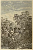 An illustration from De Benguella ás terras de Iácca; descripção de uma viagem na Africa central e occidental. Comprehendendo narrações, aventuras, e estudos importantes sobre as cabeceiras dos rios Cu-nene, Cu-bango, Lu-ando, Cu-anza e Cu-ango, e de grande parte do curso dos dois ultimos; alem da descoberta dos rios Hamba, Cauali, Sussa e Cu-gho, e larga noticia sobre as terras de Quiteca, N'bungo, Sosso, Futa, e Iácca (1881)