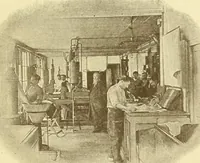 An illustration from Débuts de l'imprimerie en France. L'Imprimerie nationale. L'Hôtel de Rohan (1905)