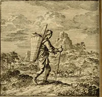 Picture 40 of 103 from De bykorf des gemoeds : honing zaamelende uit allerley bloemen : vervattende over de honderd konstige figuuren : met godlyke spreuken en stichtelyke verzen (1711), leaf 165