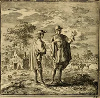 Picture 45 of 103 from De bykorf des gemoeds : honing zaamelende uit allerley bloemen : vervattende over de honderd konstige figuuren : met godlyke spreuken en stichtelyke verzen (1711), leaf 185