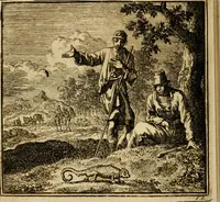 Picture 79 of 103 from De bykorf des gemoeds : honing zaamelende uit allerley bloemen : vervattende over de honderd konstige figuuren : met godlyke spreuken en stichtelyke verzen (1711), leaf 321