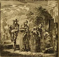 Picture 92 of 103 from De bykorf des gemoeds : honing zaamelende uit allerley bloemen : vervattende over de honderd konstige figuuren : met godlyke spreuken en stichtelyke verzen (1711), leaf 373