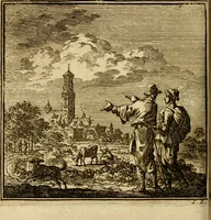 Picture 93 of 103 from De bykorf des gemoeds : honing zaamelende uit allerley bloemen : vervattende over de honderd konstige figuuren : met godlyke spreuken en stichtelyke verzen (1711), leaf 377
