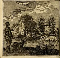 Picture 97 of 103 from De bykorf des gemoeds : honing zaamelende uit allerley bloemen : vervattende over de honderd konstige figuuren : met godlyke spreuken en stichtelyke verzen (1711), leaf 393