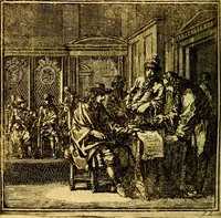 An illustration from De Bykorf des Gemoeds : Honing zaamelende uit allerley Bloemen (1711)