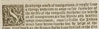 An illustration from The decades of the Newe Worlde or West India, conteynyng the nauigations and conquestes of the Spanyardes, with the particular descripton [sic] of the moste ryche and large landes and ilandes lately founde in the West Ocean perteynyng to the inheritaunce of the kinges of Spayne. : In the which the diligent reader may not only consyder what commoditie may hereby chaunce to the hole Christian world in tyme to come, but also learne many secreates touchynge the lande, the sea, and the starres, very necessarie to be knowe[n] to al such as shal attempte any nauigations, or otherwise haue delite to beholde the strange and woonderfull woorkes of God and nature. (1555)