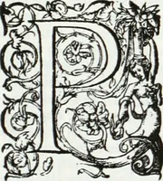 An illustration from De causa Dei contra Pelagium et de virtute causarum. Opera et studio Henrici Savilli. Ex scriptis codicibus nunc primum editi (1618)