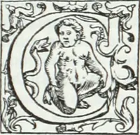 An illustration from De causa Dei contra Pelagium et de virtute causarum. Opera et studio Henrici Savilli. Ex scriptis codicibus nunc primum editi (1618)