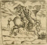 An illustration from Declaracion magistral sobre las emblemas de Andres Alciato con todas las historias, antiguedades, moralidad y doctrina tocante a las buenas costumbres (1615)