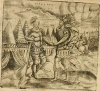 An illustration from Declaracion magistral sobre las emblemas de Andres Alciato con todas las historias, antiguedades, moralidad y doctrina tocante a las buenas costumbres (1615)