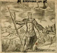 An illustration from Declaracion magistral sobre las emblemas de Andres Alciato con todas las historias, antiguedades, moralidad y doctrina tocante a las buenas costumbres (1615)