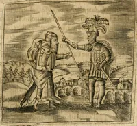 An illustration from Declaracion magistral sobre las emblemas de Andres Alciato con todas las historias, antiguedades, moralidad y doctrina tocante a las buenas costumbres (1615)