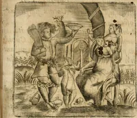 An illustration from Declaracion magistral sobre las emblemas de Andres Alciato con todas las historias, antiguedades, moralidad y doctrina tocante a las buenas costumbres (1615)