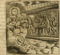 An illustration from Declaracion magistral sobre las emblemas de Andres Alciato con todas las historias, antiguedades, moralidad y doctrina tocante a las buenas costumbres (1615)