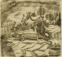 An illustration from Declaracion magistral sobre las emblemas de Andres Alciato con todas las historias, antiguedades, moralidad y doctrina tocante a las buenas costumbres (1615)