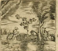 An illustration from Declaracion magistral sobre las emblemas de Andres Alciato con todas las historias, antiguedades, moralidad y doctrina tocante a las buenas costumbres (1615)