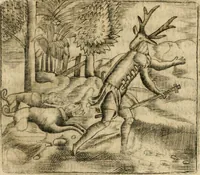 An illustration from Declaracion magistral sobre las emblemas de Andres Alciato con todas las historias, antiguedades, moralidad y doctrina tocante a las buenas costumbres (1615)