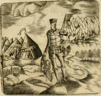 An illustration from Declaracion magistral sobre las emblemas de Andres Alciato con todas las historias, antiguedades, moralidad y doctrina tocante a las buenas costumbres (1615)