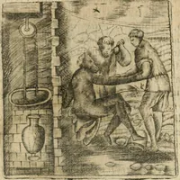 An illustration from Declaracion magistral sobre las emblemas de Andres Alciato con todas las historias, antiguedades, moralidad y doctrina tocante a las buenas costumbres (1615)
